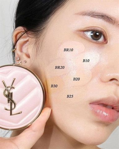 Phấn Nước YSL Touche Éclat Glow Pact B20 - Nền Mịn Sáng Tự Nhiên Cho Làn Da Rạng Rỡ, Trang Điểm Chuyên Nghiệp