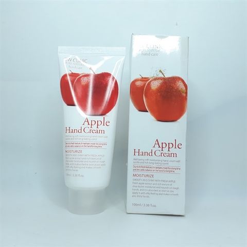 Kem Dưỡng Da Tay 3W Clinic Apple 100ml - Giúp Làm Mềm Mịn Da Tay Tự Nhiên, Dưỡng Ẩm Hiệu Quả