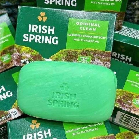 Lốc 3 cục Xà Bông Irish Spring 113g - Sạch Mát Lâu Dài, Chăm Sóc Da Từ Thiên Nhiên, Mùi Hương Tươi Mát, Phù Hợp Mọi Loại Da