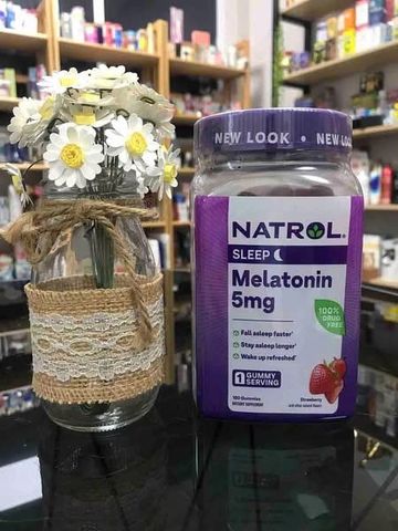 Kẹo Dẻo Ngủ Ngon Natrol Melatonin 5mg 180 Viên - Hỗ Trợ Giấc Ngủ Sâu và Thư Giãn
