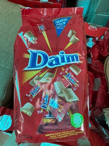 Socola Daim Mini Milk Caramel 250g - Socola Bơ Sữa Hảo Hạng Thơm Ngon Tuyệt Vời - Món Quà Ngọt Ngào Dành Cho Người Thích Socola