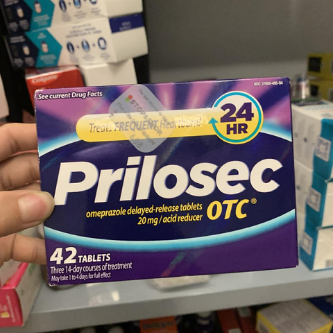 Viên Uống Giảm Đau Dạ Dày Prilosec - Giải Pháp Hiệu Quả Cho Cơn Ợ Nóng, Giảm Đau 24 Giờ - 42 Viên Thực Phẩm Chức Năng