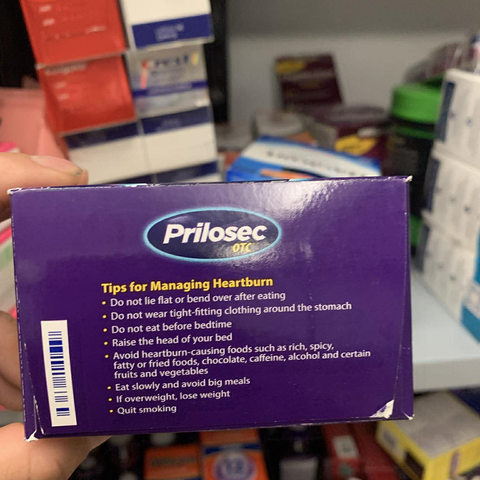 Viên Uống Giảm Đau Dạ Dày Prilosec - Giải Pháp Hiệu Quả Cho Cơn Ợ Nóng, Giảm Đau 24 Giờ - 42 Viên Thực Phẩm Chức Năng