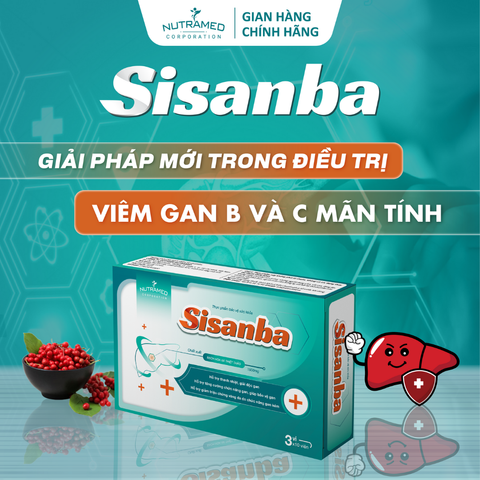 Viên uống hỗ trợ chức năng gan Sisanba Nutramed - Bảo vệ gan, thải độc, 30 viên cho sức khỏe tối ưu
