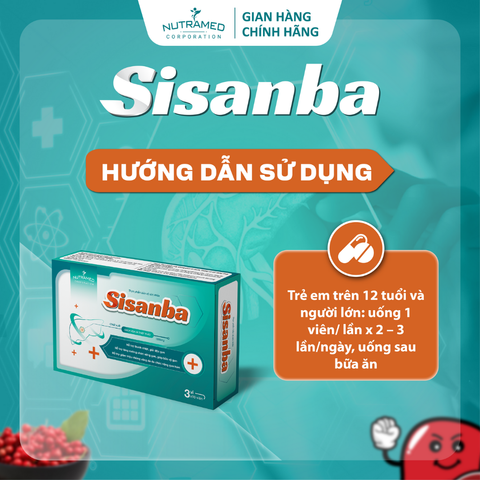 Viên uống hỗ trợ chức năng gan Sisanba Nutramed - Bảo vệ gan, thải độc, 30 viên cho sức khỏe tối ưu