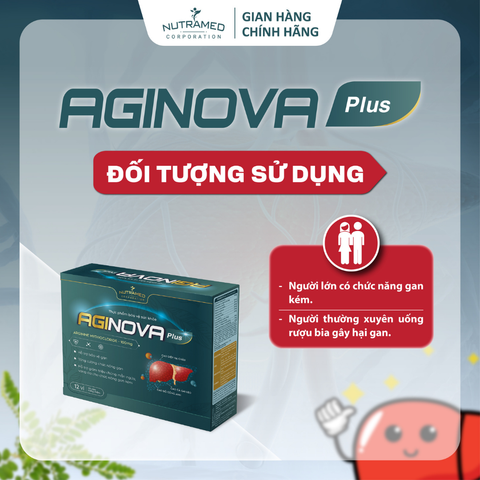 Viên uống Aginova Plus - Hỗ trợ bảo vệ và tăng cường chức năng gan cho người có gan kém, giảm mẩn ngứa và vàng da - Nutramed