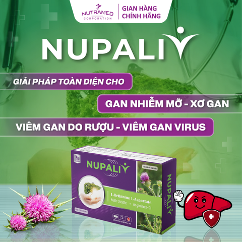 Viên Uống Nupaliv Hỗ Trợ Giải Độc Gan - Bảo Vệ Gan, Cải Thiện Chức Năng Gan - 30 Viên Nutramed