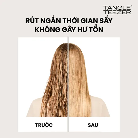 Lược Gỡ Rối Tangle Teezer - Ultimate Blow Dry Chải Tóc Nhanh Khô, Thiết Kế Thông Hơi, Dành Cho Tóc Thẳng & Gợn Sóng