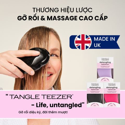 Lược Gỡ Rối Tangle Teezer The Original - Gỡ Rối Hiệu Quả Cho Tóc Khô & Ướt, Lược Chải Tóc Thời Trang, Sản Phẩm Chăm Sóc Tóc Từ Anh Quốc