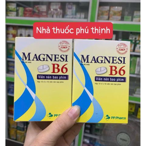 Viên uống Magnesi B6 100 Viên - Hỗ Trợ Giảm Đau Đầu, Căng Thẳng, Mệt Mỏi cho Trẻ Em và Người Lớn