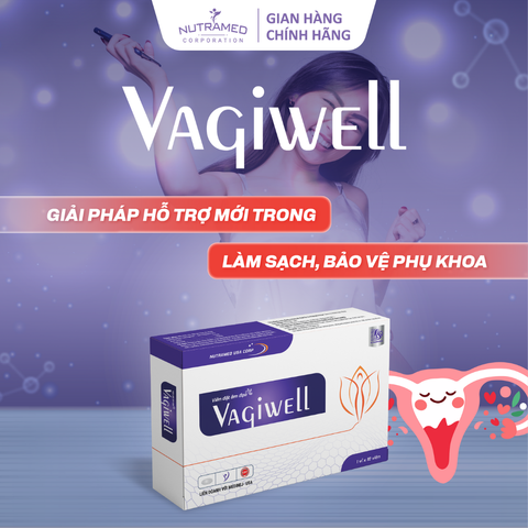 Viên đặt Vagiwell - Hỗ trợ cân bằng lợi khuẩn và giảm viêm nhiễm phụ khoa, 10 viên, giải pháp cho vấn đề viêm nhiễm âm đạo.