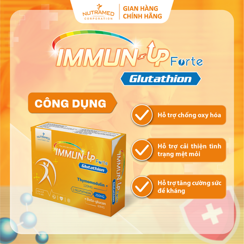 Viên uống tăng cường miễn dịch Immun-up Forte - Hỗ trợ sức đề kháng, chống mệt mỏi, phòng ngừa cúm mùa (30 viên)