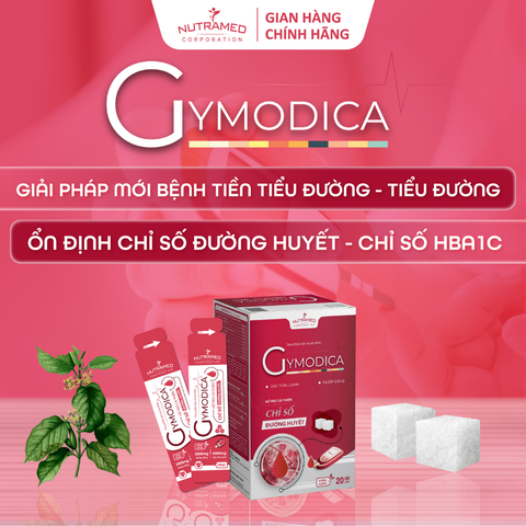 Gymodica - Hỗ Trợ Ổn Định Chỉ Số Đường Huyết Cho Người Bị Tiểu Đường - Gói 20 Gói x 10ml