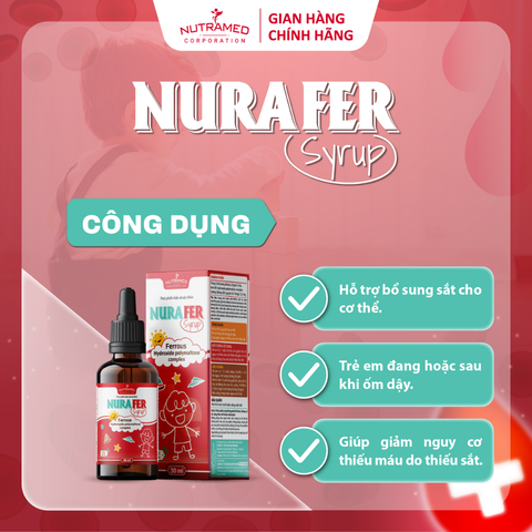 Combo Sắt + Kẽm Nutramed cho Bé - Giải Pháp Tăng Cường Đề Kháng, Phát Triển Trí Tuệ và Giảm Thiếu Máu (30ml)