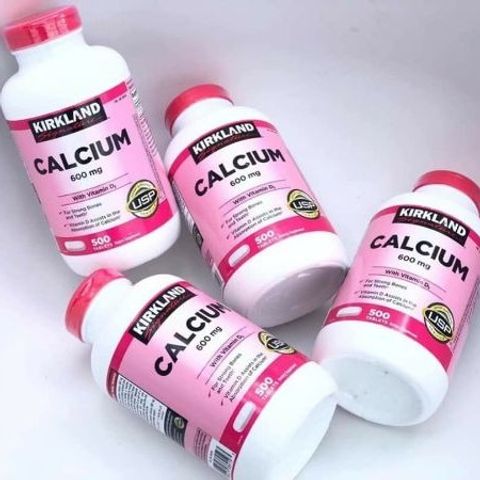 (Nhập khẩu) Viên uống bổ sung Canxi + Vitamin D3 Kirkland 500 viên - Tăng cường sức khỏe xương khớp hiệu quả, Chính hãng USA