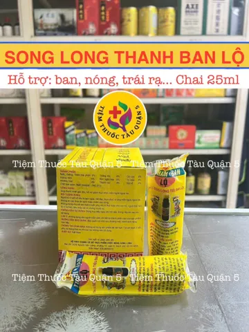 Song Long Tiêu Ban Lộ 25ml - Thực Phẩm Chức Năng Giúp Giải Nhiệt, Trị Cảm và Khát Nước, Dành Cho Trẻ Em và Người Lớn
