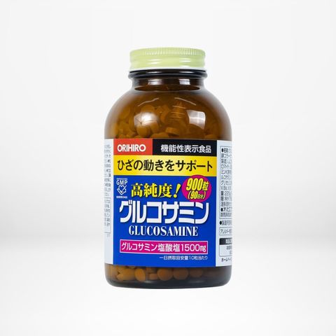 Viên Uống Glucosamine Nhật Bản Orihiro 1500mg (900 viên) - Hỗ Trợ Sức Khỏe Khớp Xương, Dẻo Dai Cho Người Lớn Tuổi