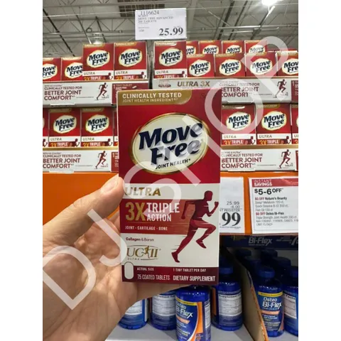 Viên Uống Schiff Move Free Ultra - Hỗ Trợ Sức Khỏe Xương Khớp, 75 Viên - Giúp Cải Thiện Khả Năng Vận Động Chính Hãng Mỹ
