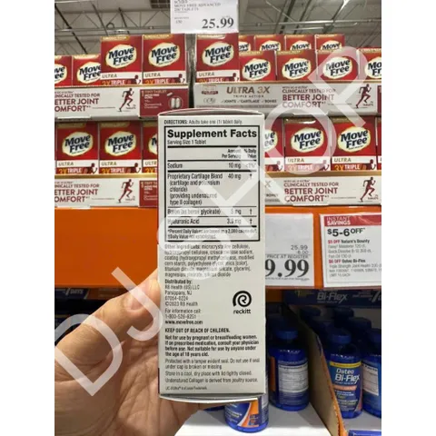 Viên Uống Schiff Move Free Ultra - Hỗ Trợ Sức Khỏe Xương Khớp, 75 Viên - Giúp Cải Thiện Khả Năng Vận Động Chính Hãng Mỹ