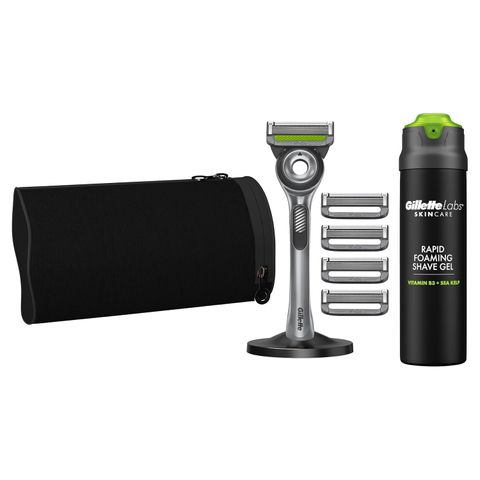 Bộ dao cạo râu Gillette Labs cao cấp - Trải nghiệm cạo râu mượt mà với 5 lưỡi dao và dụng cụ làm sạch tiện lợi