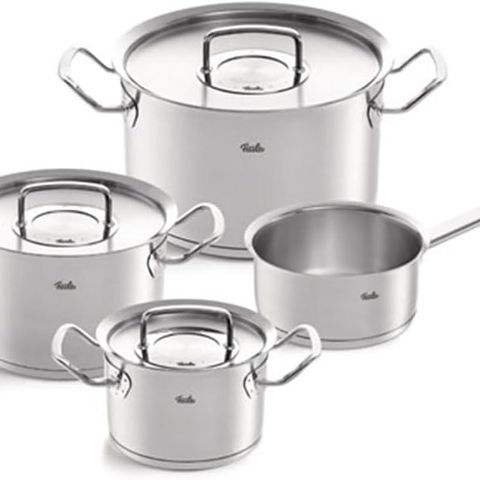 Bộ nồi inox Fissler Original Pro 4 món - Bộ dụng cụ nấu ăn chất lượng cao sản xuất tại Đức, phù hợp với mọi loại bếp