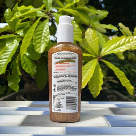 Dầu Dưỡng Thể Nhũ Palmer's Cocoa Butter Formula Shimmer Radiance Body Oil 150ml - Dưỡng Ẩm & Tạo Hiệu Ứng Ánh Sáng Rạng Rỡ