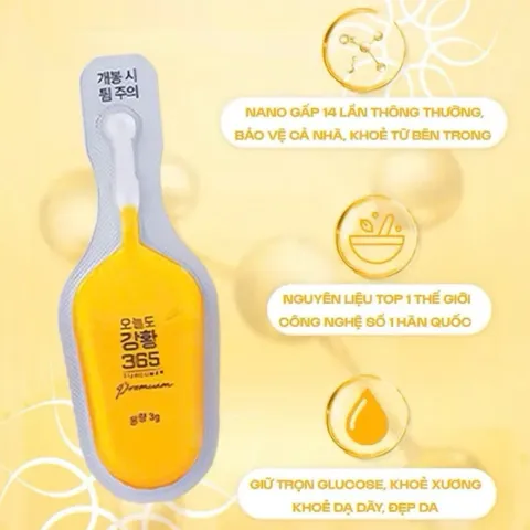 Tinh Chất Nghệ Nano Curcumin Today Turmeric 365 Premium Hàn Quốc, Daedong Ginseng 32 Tép - Tặng Bình Pha 438295