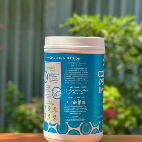 Bột Collagen Thủy Phân Orgain Peptides + Probiotics Hỗ Trợ Da, Tóc, Khớp - 726g Hàng Costco Mỹ 438314