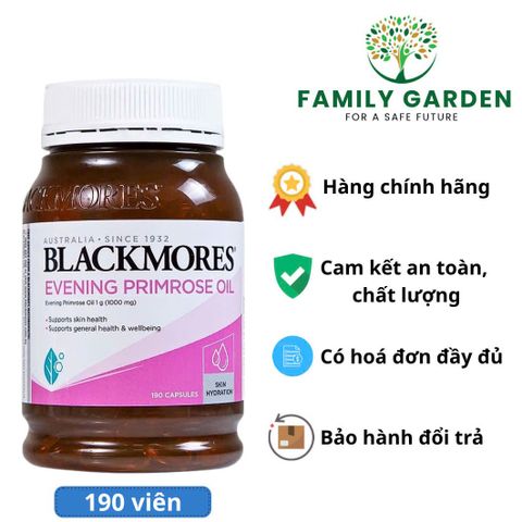 Tinh Dầu Hoa Anh Thảo Blackmores 190 Viên - Hỗ Trợ Nội Tiết Tố Nữ, Da Khỏe Mạnh, Giảm Cảm Giác Khó Chịu, Omega-6 Thiết Yếu