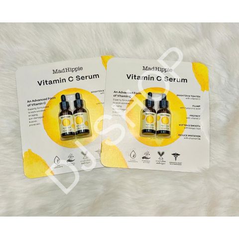 Serum Vitamin C MadHippie - Set 2 Lọ (30ml x 2) Tăng Cường Độ Sáng, Chống Lão Hóa, Giảm Mụn, Dưỡng Ẩm Da Mịn Màng