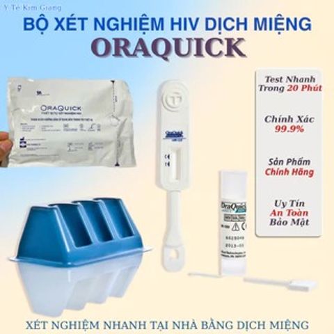 Bộ Xét Nghiệm HIV OraQuick Bằng Nước Bọt Tại Nhà - Kết Quả Chính Xác Trong 20 Phút, Tiện Lợi Và Dễ Sử Dụng