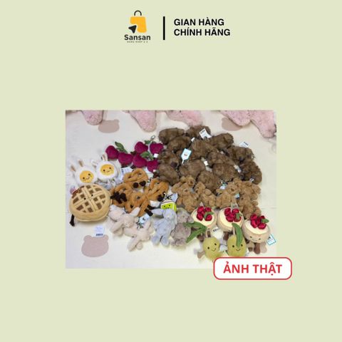 Móc Khóa Jellycat Bag Charm Chính Hãng - Phụ Kiện Thời Trang Dễ Thương Cho  - Quà Tặng Độc Đáo