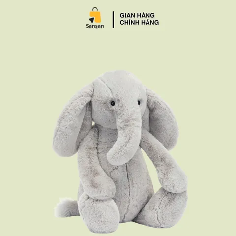 Voi bông Jellycat Bashful Luxe Thuddeus size Huge - Đồ chơi bông cực dễ thương cho trẻ em - Quà tặng sinh nhật lý tưởng