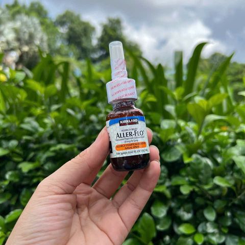 Dung dịch xịt mũi Kirkland Signature Aller-Flo - Hỗ trợ giảm viêm xoang, nghẹt mũi, triệu chứng dị ứng Mỹ 50µg
