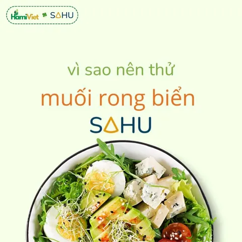 Muối Rong Biển 300g Sahu - Gia Vị Tự Nhiên Không Hóa Chất, Hương Vị Đậm Đà cho Món Ăn Thêm Ngon