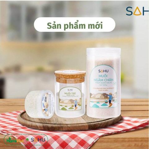 Muối Ngâm Chân Sahu 220g - Hỗ Trợ Thư Giãn, Giảm Căng Thẳng, Tăng Lưu Thông Khí Huyết, Sạch Khoáng Chất Tự Nhiên