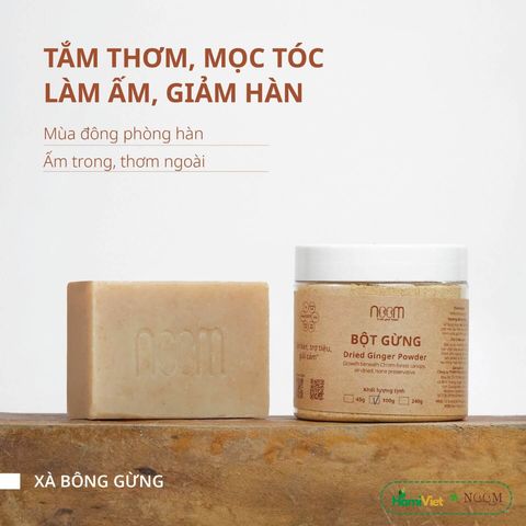 Xà Bông Tự Nhiên Noom 100g - Cân Bằng Hệ Vi Sinh Làm Sạch Da Tóc, Phân Hủy Nhanh, An Toàn Môi Trường
