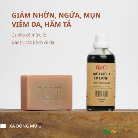 Xà Bông Tự Nhiên Noom 100g - Cân Bằng Hệ Vi Sinh Làm Sạch Da Tóc, Phân Hủy Nhanh, An Toàn Môi Trường