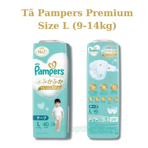 Tã Dán Pampers Premium Nhật Bản - Siêu Mỏng, Siêu Mềm, Khô Thoáng 360° - An Toàn Cho Da Nhạy Cảm Trẻ Nhỏ