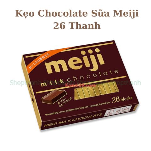 Chocolate Meiji Hộp 26 Thanh - Socola Cao Cấp Nhật Bản, Đa Dạng Hương Vị, Quà Tặng Ngọt Ngào, Thưởng Thức Đẳng Cấp