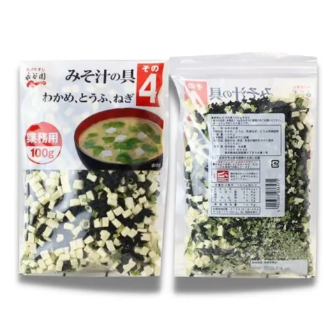 Rong Biển Đậu Hũ Sấy Khô Nagatanien 100g - Nguyên Liệu Nấu Canh Miso Dinh Dưỡng Tiện Lợi Nhập Khẩu Nhật Bản