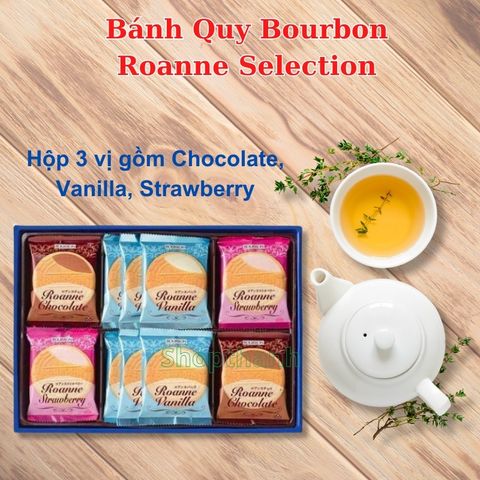 Bánh Quy Bourbon Roanne Selection Hộp 28 Cái Nhật Bản - Đặc Sản Cao Cấp, Hương Vị Độc Đáo, Quà Tặng Sang Trọng cho Gia Đình
