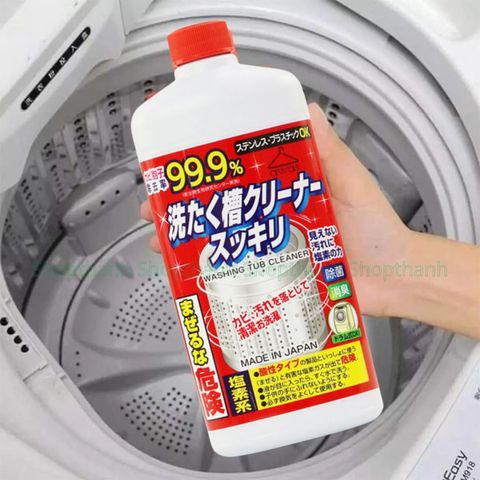 Nước Tẩy Lồng Giặt Rocket 550g - Diệt Khuẩn, Khử Mùi Hôi, Vệ Sinh Sâu Máy Giặt Nhật Bản, An Toàn Cho Gia Đình