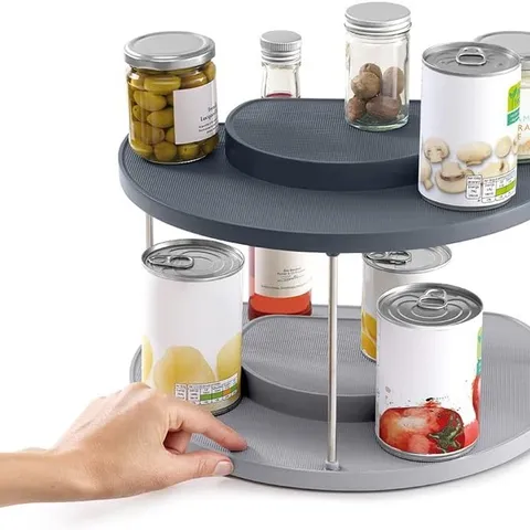 Kệ Đựng Gia Vị Joseph Joseph 85196 CupboardStore 2 Tầng Xoay - Giải Pháp Lưu Trữ Thông Minh Cho Nhà Bếp Hấu Đen