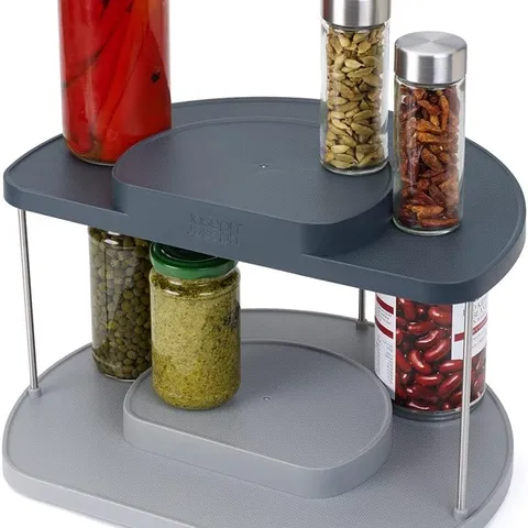 Kệ Đựng Gia Vị Joseph Joseph 85196 CupboardStore 2 Tầng Xoay - Giải Pháp Lưu Trữ Thông Minh Cho Nhà Bếp Hấu Đen