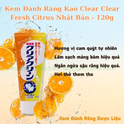 Kem Đánh Răng KAO Nhật Bản - Công Thức Dịu Nhẹ, Làm Sạch Răng, Ngăn Mảng Bám và Hỗ Trợ Hơi Thở Thơm Mát cho Gia Đình