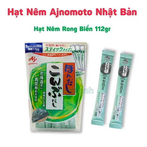 Hạt Nêm Rong Biển Ajinomoto Nhật Bản - Bổ Dưỡng An Toàn Cho Trẻ Em, Thơm Ngọt Tự Nhiên, Phù Hợp Với Mọi Món Ăn