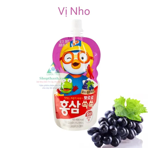 Nước Hồng Sâm Trẻ Em Paldo Hàn Quốc 100ml - Dinh Dưỡng Cao Cấp Tăng Cường Sức Khỏe và Sức Đề Kháng Cho Trẻ 3 Tuổi Trở Lên