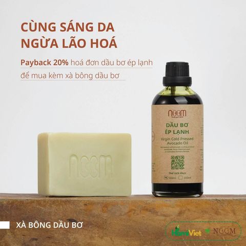 Xà Bông Bơ Noom 100g - Sáng Da, Giảm Thâm, Ngừa Lão Hóa, Dưỡng Ẩm Tự Nhiên, Lành Tính, Chiết Xuất Từ Bơ 100% Thiên Nhiên