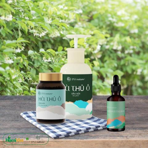 Dầu Gội Hà Thủ Ô D'Vi Nature - Nuôi Dưỡng Tóc Bóng Mượt, Đàn Hồi, Giúp Làm Sạch Tóc và Loại Bỏ Gàu - 320ml